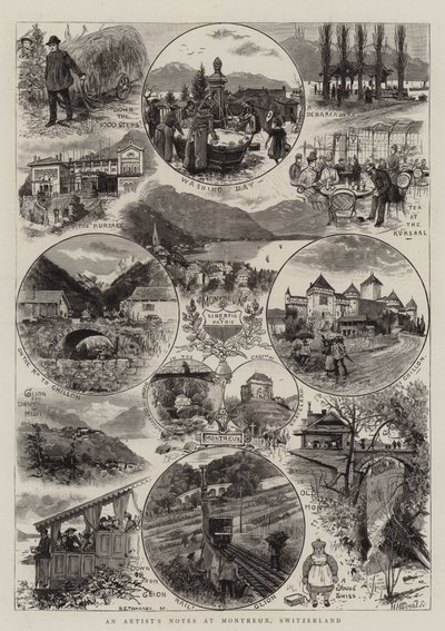 Notas de un Artista en Montreux, Suiza de Henry Edward Tidmarsh